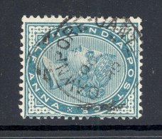 INDIA, Squared Circle Postmark ´CAWNPORE CANT.´ On Q Victoria Stamp - 1882-1901 Imperium