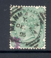 INDIA, Squared Circle Postmark ´MANMAD M.A.´ On Q Victoria Stamp - 1882-1901 Empire