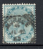 INDIA, Squared Circle Postmark ´MURREE ´ On Q Victoria Stamp - 1882-1901 Imperium