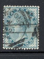 INDIA, Squared Circle Postmark ´NOWGONG ´ On Q Victoria Stamp - 1882-1901 Empire