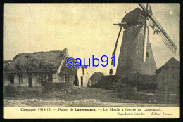 Langemarck - Ruines - Le Moulin à L´entrée De Langemarck - Guerre 1914-1918 - Réf : 27700 - Langemark-Pölkapelle