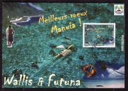 WALLIS Et FUTUNA  2002 - YT  587  Sur Une Carte Maximum  - Neuve - Covers & Documents