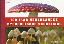 Pz.- 100 Jaar Nederlandse Mycologische Vereniging. Prestige Boekje No. 22. 2 Scans. Paddenstoelen. - Ungebraucht