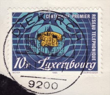 LUXEMBOURG  1985   -  YT   1075 -  Premier Réseau  - Oblitéré - Gebraucht