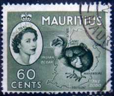 MAURITIUS 1953 60c Map & Dodo USED - Mauritius (...-1967)