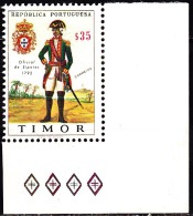 TIMOR - 1967,  Uniformes Do Exército, $35  D. 13 1/2  ** MNH  MUNDIFIL  Nº 340 - Timor