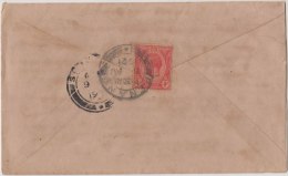 King George V, Straits Settlements, Commercial Cover To India, As Per The Scan - Straits Settlements