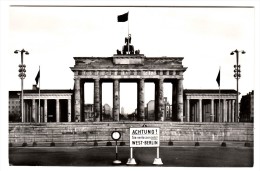 Allemagne - Berlin - Brandenburger Tor - West Berlin - Muro De Berlin