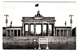 Allemagne - Berlin - Brandenburger Tor - West Berlin - Mur De Berlin