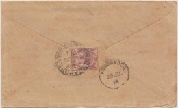 King George V, Straits Settlements, Commercial Cover, Singapore To India, As Per The Scan - Straits Settlements