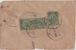 King George V, Straits Settlements, Commercial Cover, Singapore To India, As Per The Scan - Straits Settlements