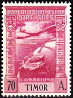 TIMOR - 1938, CORREIO AÉREO - Império Colonial Português  70 A.  D. 13 1/2 X 13  * MH  MUNDIFIL  Nº 8 - Timor
