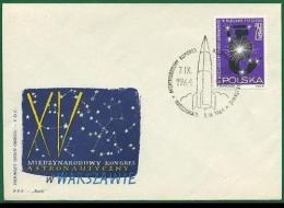 CONGRÈS POUR L'ASTRONAUTIQUE CONGRESS FOR ASTRONAUTICS KONGRESS FÜR ASTRONAUTIK  POLAND POLEN POLOGNE 1964 MI 1526 FDC - Sonstige & Ohne Zuordnung