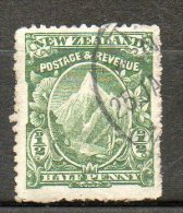 N ZELANDE  Mont Cook 1903-08 N°112 - Used Stamps