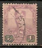 Timbres - Grande-Bretagne (ex-colonies Et Protectorats) - Malaisie - Johore - 1921 - 10 Cents - - Johore