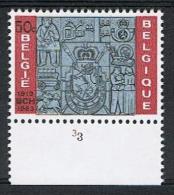 Belgie OCB 1271 (**) Met Plaatnummer 3. - 1961-1970