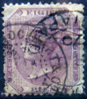 BRITISH INDIA 1860 8p Queen Victoria USED - 1858-79 Compañia Británica Y Gobierno De La Reina