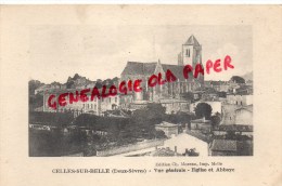 79 -  CELLES SUR BELLE - VUE GENERALE  EGLISE ET ABBAYE - Celles-sur-Belle