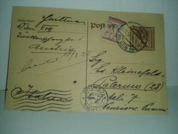 $3-3989 Austria Osterreich Intero Postale Postkarte 1925 To Italy - Enteros Postales
