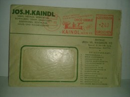 $3-3997 Austria Osterreich Cover IMA EMA KAINDL WIEN 1955 - Machines à Affranchir (EMA)