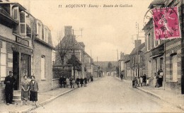 CPA  -   ACQUIGNY   (27)   Route De Gaillon    (Boulangerie E. Roussel ) - Acquigny