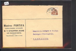 SUISSE - LES PONTS DE MARTEL - HORLOGERIE - MONTRES - Storia Postale