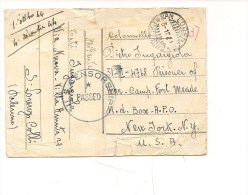 $3-4079 1944 PRIGIONIERI GUERRA PALERMO X PORT MEADE USA. - Franquicia