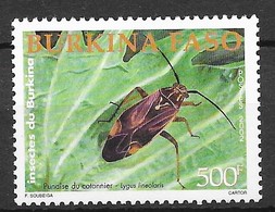 Burkina Faso 2002 MiNr 1848  Pest Insects Tarnished Plant Bug 1v MNH** 10.00 € - Burkina Faso (1984-...)