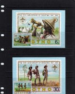 Lesotho: 1982 Belle Série De 6 Carte Maximum "75 Ans Du Scouting" - Covers & Documents