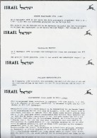 Pz.- Beschrijvingen Van De 1998 Uitgegeven Postzegels In Israël. Zie Beschrijving Items. 3 Scans - Brieven En Documenten