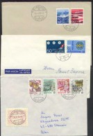 SWISS SCHWEIZ SWITZERLAND 1968 1986 1991 - 3 Covers To POLAND Pragma AUTOMAT MÄRKE ATM - Francobolli Da Distributore