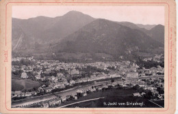 BAD ISCHL Vom Siriuskogl Pappfoto Ca 11x16,5 Cm Schroeder & Co Vues Suisses Zürich Chur - Bad Ischl