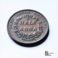 Gran Bretaña - India Britanica - 1/2 Anna - 1835 - Altri & Non Classificati