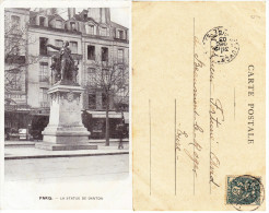 CPA PARIS.75. LA STATUE DE DANTON 1903 - Statuen