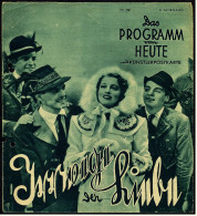 Film-Programm "Das Progamm Heute  "Irrwege Der Liebe"  Mit : Jeanette MacDonald  -  Nr. 478 Von Ca. 1939 - Sonstige & Ohne Zuordnung