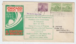 USA CHICAGO WORLDS FAIR COVER 1933 - Cartoline Ricordo