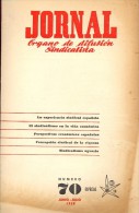 Magazine Revue Tijdschrift Jornal - Organo De Difusion Sindicalista - Nr 70 - Especial Expo Brussel 1958 - Sonstige & Ohne Zuordnung