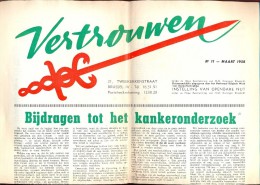 Magazine Revue Tijdschrift Krant - Vertrouwen - Maart 1958 - Kankeronderzoek - Other & Unclassified