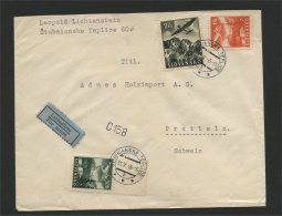 SLOVAKIA, AIRPOST COVER 1943 FROM Stubnanskie Teplice TO PRATTELN SWITZERLAND - Lettres & Documents
