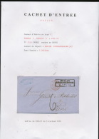 LETTRE - 351- MARQUE POSTALE ROTHSCHILD CACHET D' ENTREE PRUSSE  FORBACH BERLIN POSTDAMERBAHNH 1861 - Marques D'entrées