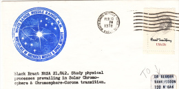 SPACE -  USA - 1978 - BLACK BRANT SATELLITE  COVER WITH  WHITE   SANDS    POSTMARK - United States