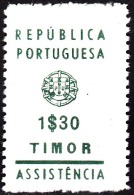 TIMOR -1960-67,  (IMP. POSTAL) - VALORES EM ESCUDOS -  «ASSISTÊNCIA» 1$30  (*) MNG  MUNDIFIL Nº 14 - Timor