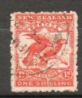 N ZELANDE 1s Rouge  1907-09  N°132 - Usados