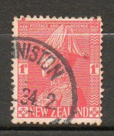 N ZELANDE Georges V  1926  N°183 - Used Stamps