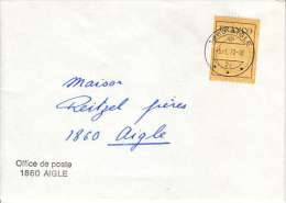 ETIQUETTE "FRANCO" SUR LETTRE -NUM 5-DIAMETRE 19 MM- C= 500.---5.01.1970-TOOP - Postage Due