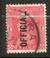 N ZELANDE  Service 1p Rouge   1927-28  N°64 - Dienstzegels