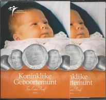 NL.- Koninklijke Geboortemunt. Zilveren 10 Euro Ter Gelegenheid Van De Geboorte Van Prinses Amalia 7-12-2003. 4 Scans - Ohne Zuordnung