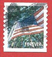 STATI UNITI USATO - 2013 - BANDIERE - Estate - AUTOADESIVO - FOREVER - DENTELL. 9½ Vertical - Michel US 4769 - Used Stamps