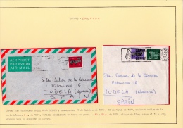 02054 Carta Irlanda A Tudela 1975 Y Recorte 1977 - Briefe U. Dokumente