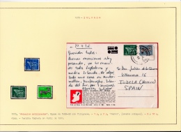 02058 Irlanda A Navarra 1976 + 3sellos - Cartas & Documentos